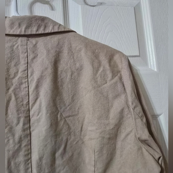Gap Lightweight Khaki Blazer/Jacket, 100% Cotton, Unlined, Preppy, Sz 12, EUC! - Picture 10 of 13